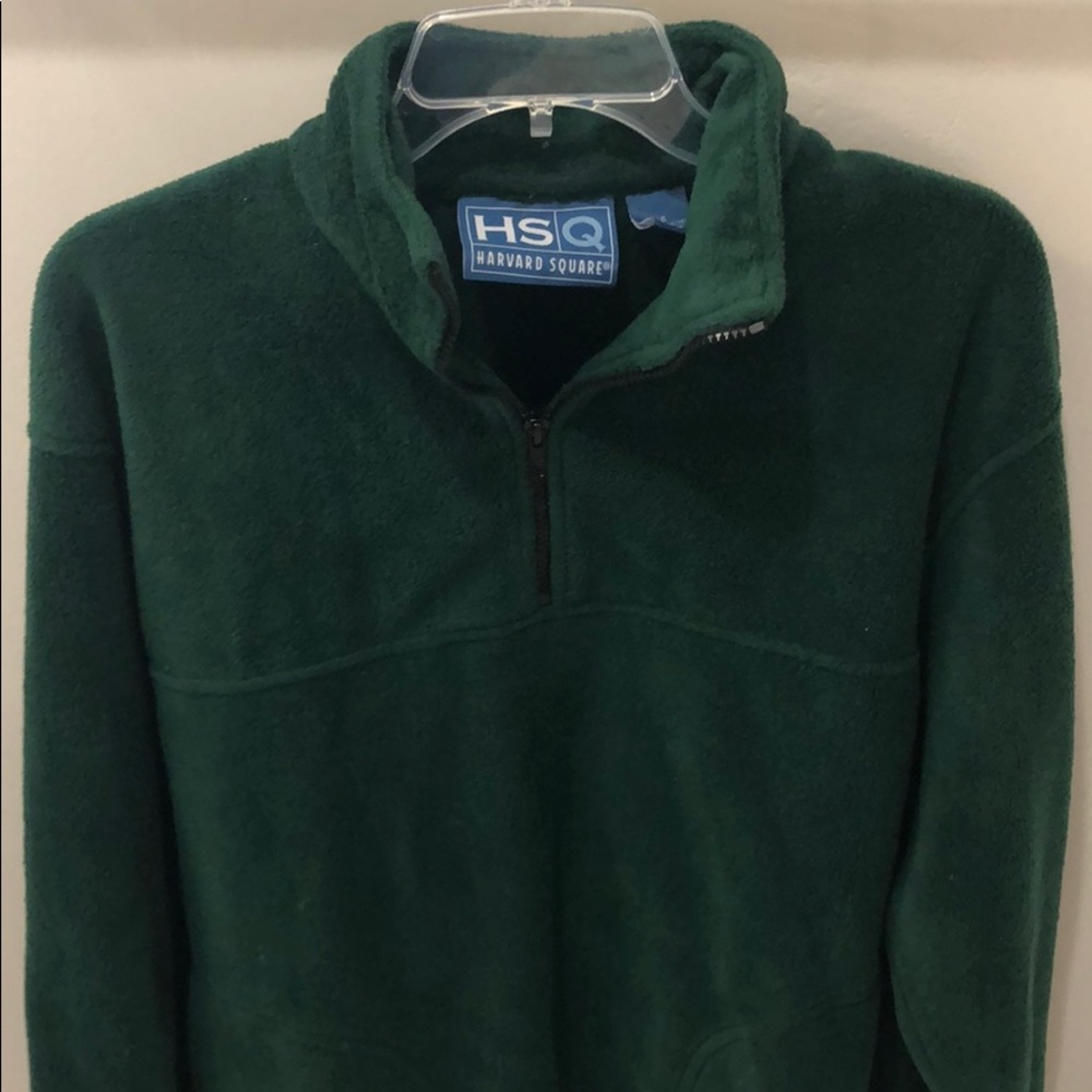 🎆Dark green fleece 1/4 zip